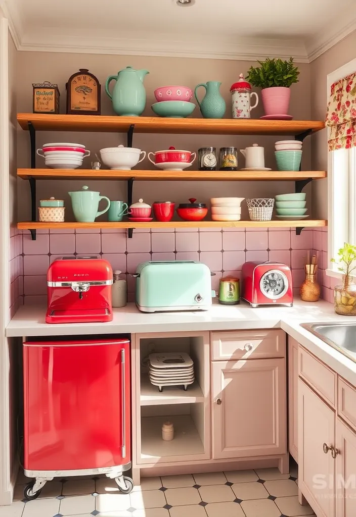 21 Best Retro Vibe 70s Home Decor Ideas: Revive Your Space - 19. Vintage Kitchen Appliances