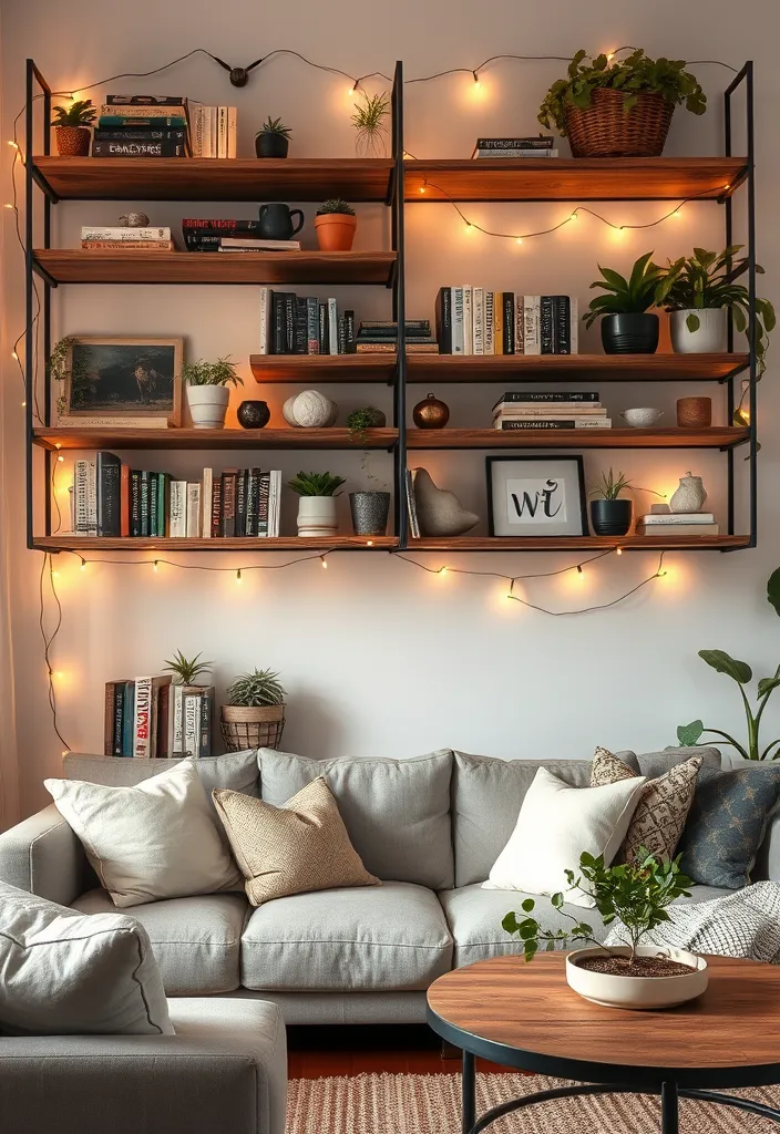 21 Boho Chic Ideas to Revamp Your Living Room (You Won't Believe #8!) - 10. Creative Shelving