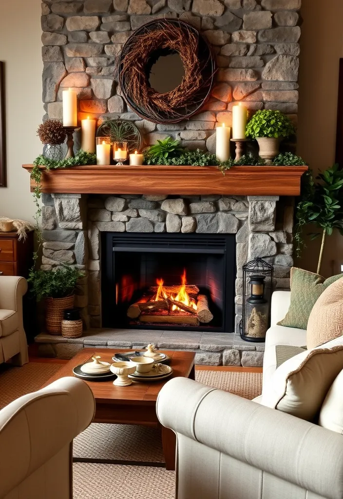 21 Boho Chic Ideas to Revamp Your Living Room (You Won't Believe #8!) - 18. Cozy Fireplaces