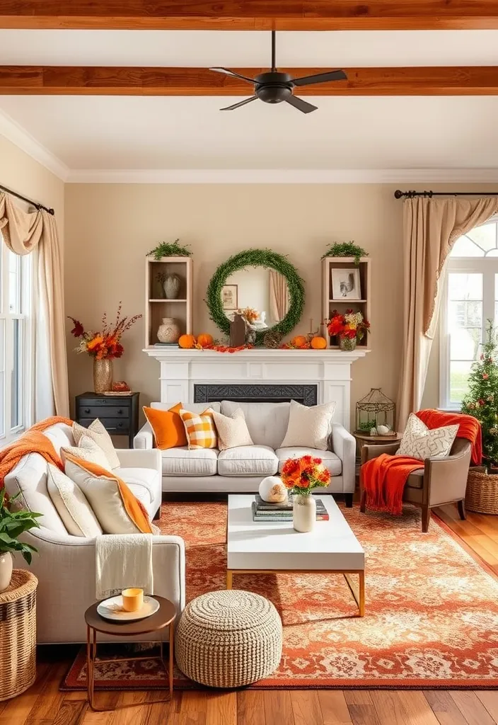 21 Boho Chic Ideas to Revamp Your Living Room (You Won't Believe #8!) - 21. Seasonal Decor Changes