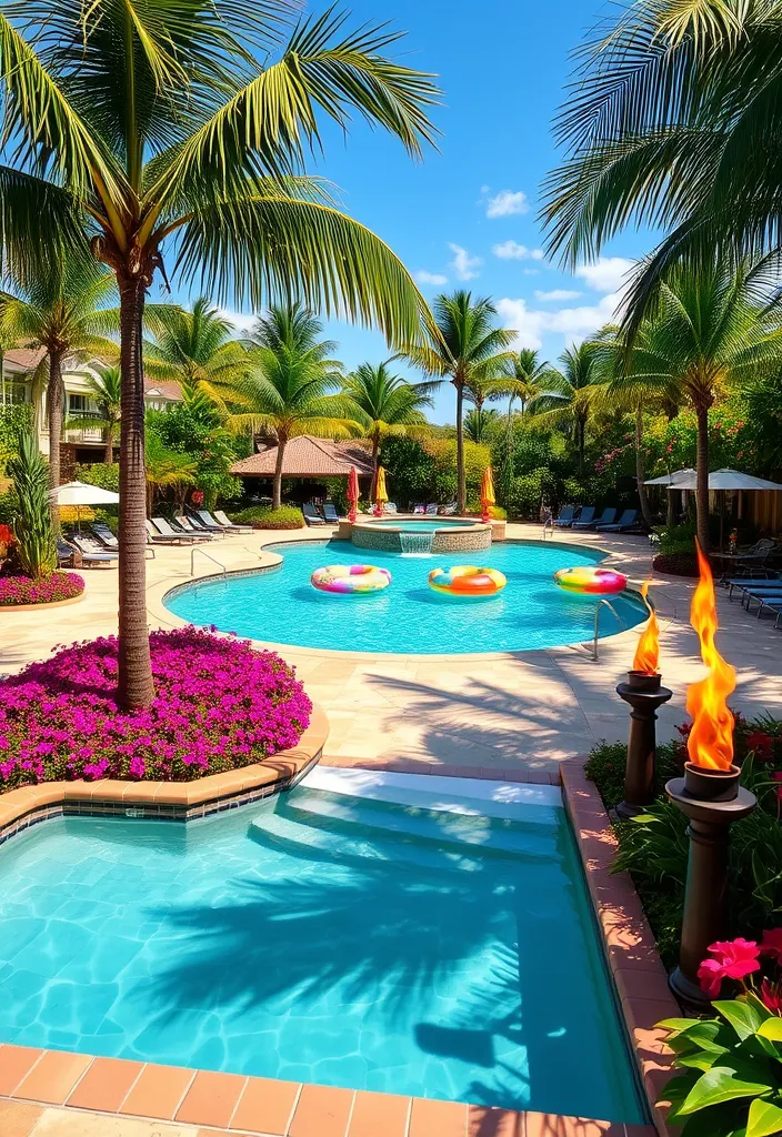 21 Captivating Backyard Pool Ideas for Your Ultimate Outdoor Oasis - 4. Tropical Paradise Pools