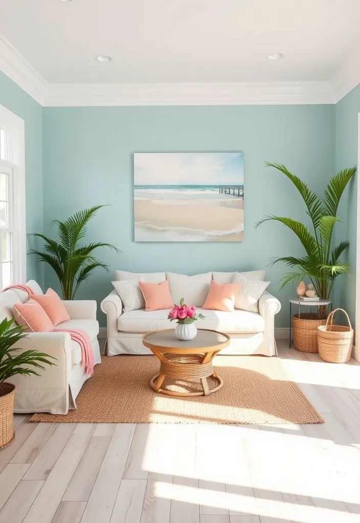 21 Coastal Living Room Inspirations to Bring the Beach to Your Home (Wait Until You See #12!) - 2. Beachy Color Palettes