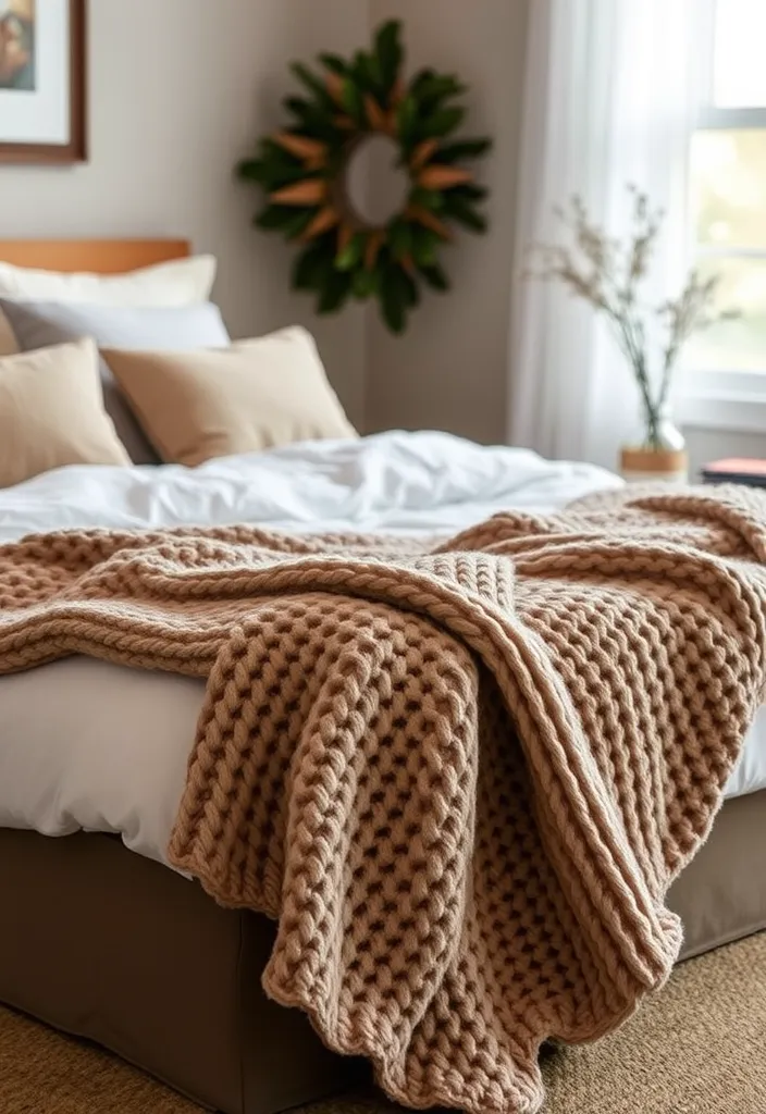 21 Cozy Bedroom Ideas for a Snug Retreat You Won't Want to Leave! - 11. Incorporate a Cozy Throw Blanket