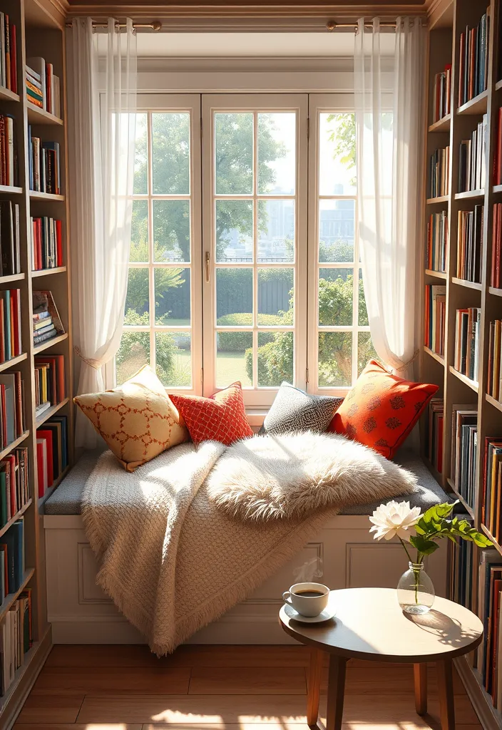 21 Cozy Reading Nook Ideas That Will Transform Your Home into a Relaxation Haven! - 1. Window Seat Bliss