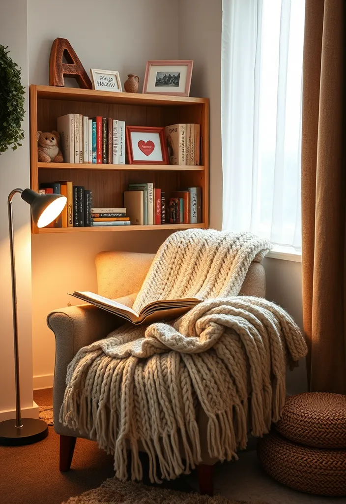 21 Cozy Reading Nook Ideas That Will Transform Your Home into a Relaxation Haven! - 12. Hygge-Inspired Nook