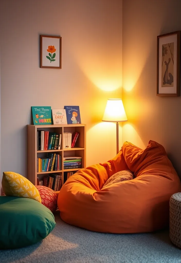 21 Creative Kids Play Corner Ideas for Your Living Room That'll Inspire Hours of Fun! - 1. Cozy Reading Nook