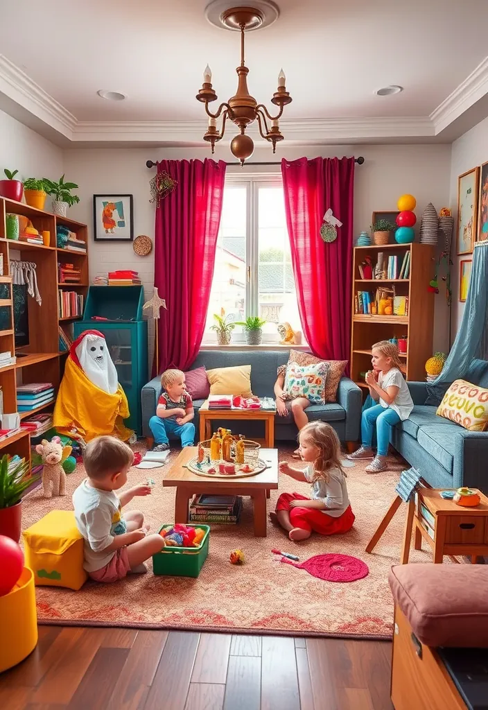 21 Creative Kids Play Corner Ideas for Your Living Room That'll Inspire Hours of Fun! - 19. Space for Imagination