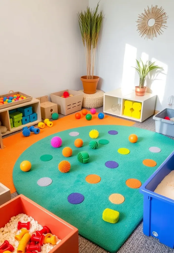 21 Creative Kids Play Corner Ideas for Your Living Room That'll Inspire Hours of Fun! - 4. Sensory Play Zone