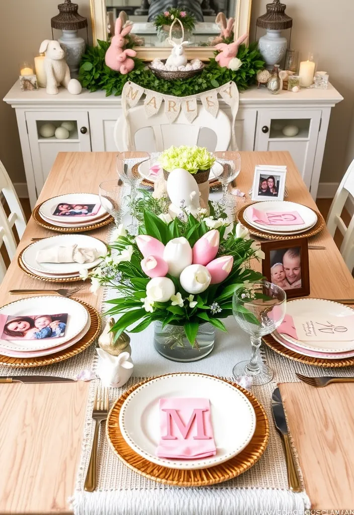 21 Enchanting Easter Decor Ideas That Will Transform Your Home Into a Spring Wonderland! - 15. Personalized Easter Decor