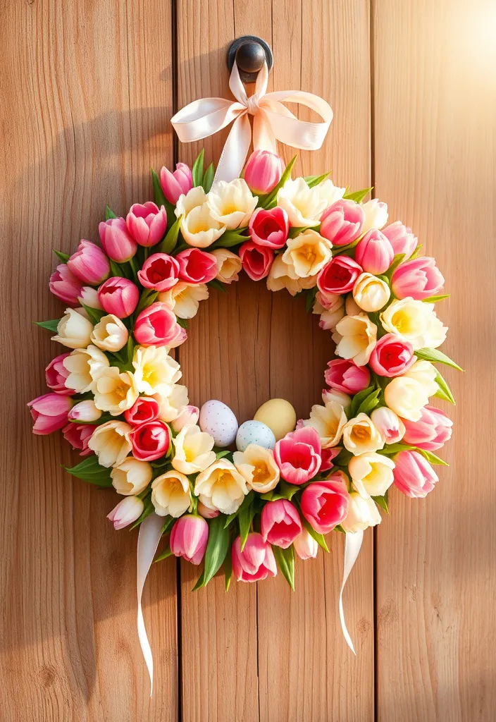 21 Enchanting Easter Decor Ideas That Will Transform Your Home Into a Spring Wonderland! - 2. Vibrant Floral Wreaths