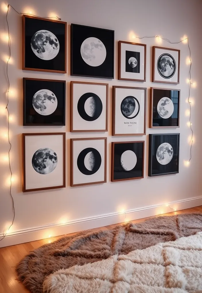 21 Enchanting Witchy Decor Ideas for Your Home - 3. Moon Phase Wall Art