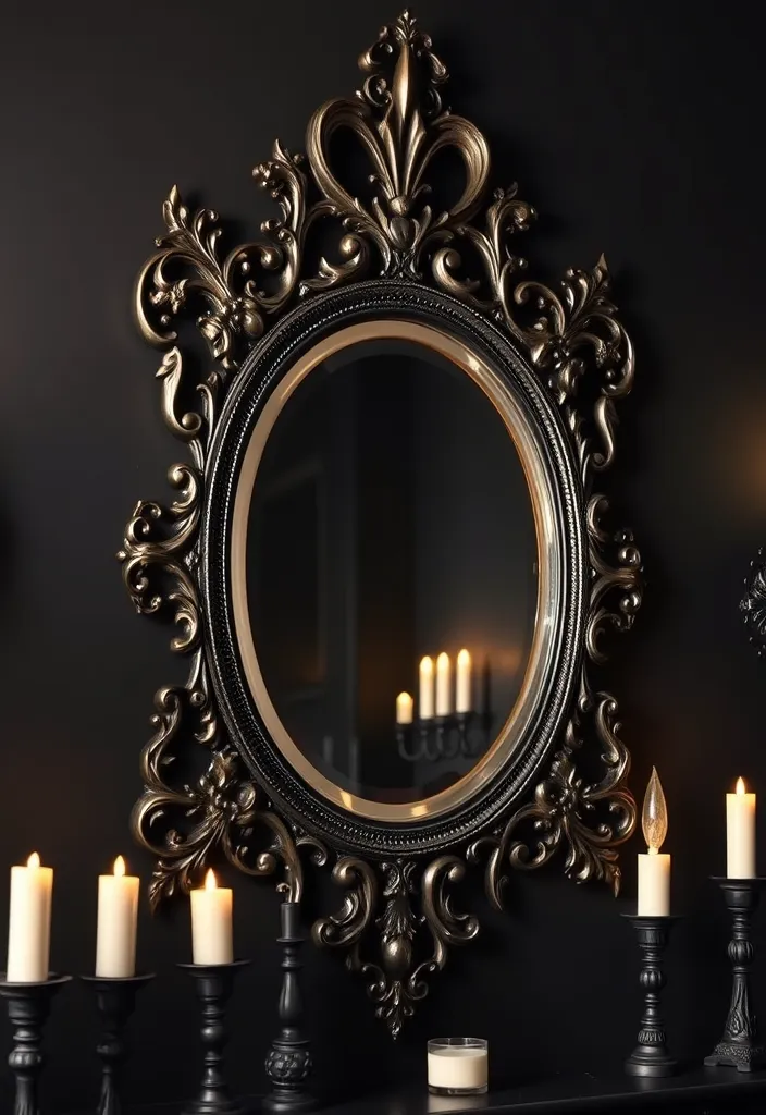 21 Enchanting Witchy Decor Ideas for Your Home - 5. Gothic Mirrors