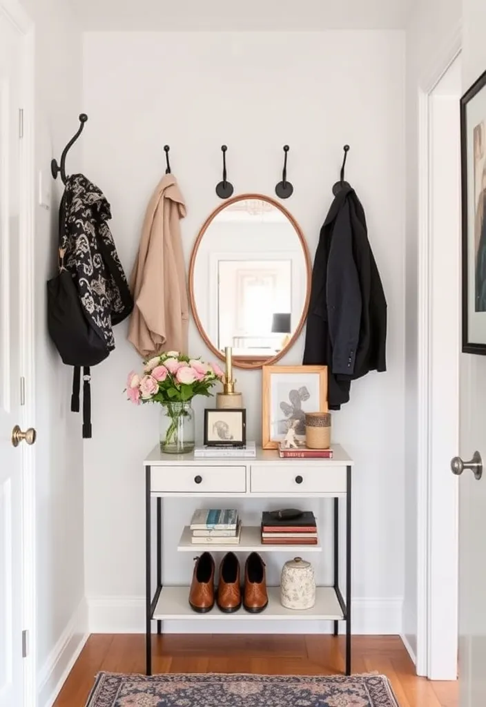 21 Genius Small Apartment Ideas to Maximize Space and Style - 18. Create a Stylish Entryway