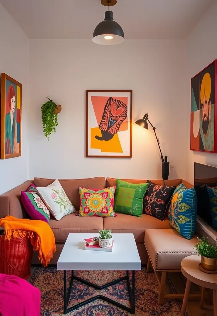 21 Genius Small Apartment Ideas to Maximize Space and Style - 19. Use Colorful Accents