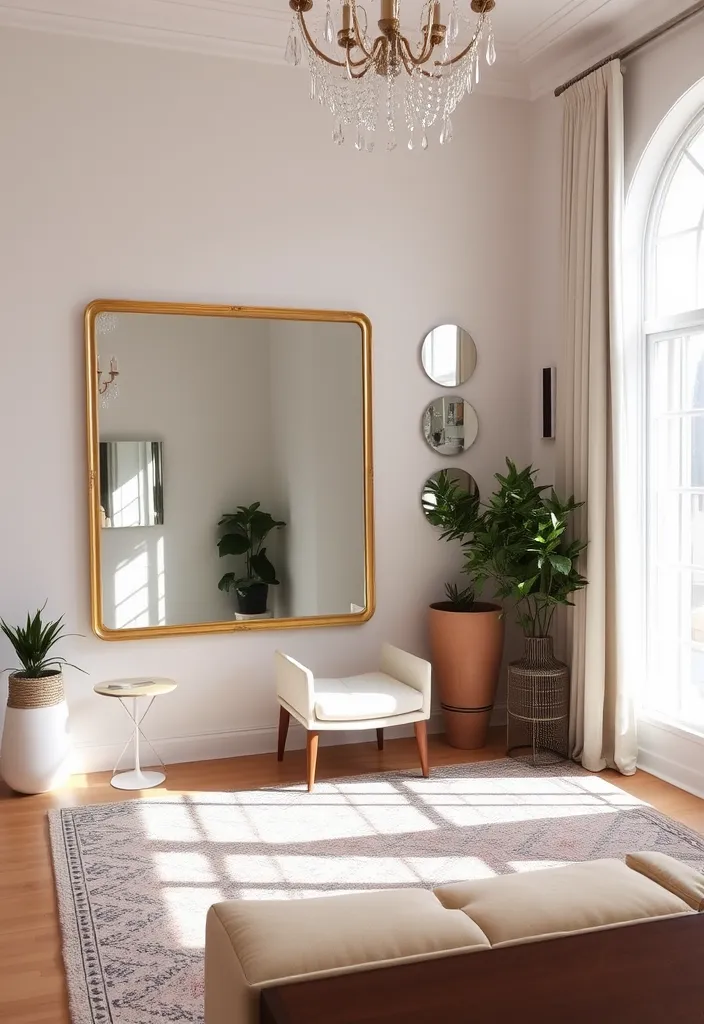 21 Genius Small Apartment Ideas to Maximize Space and Style - 3. Use Mirrors to Create Depth