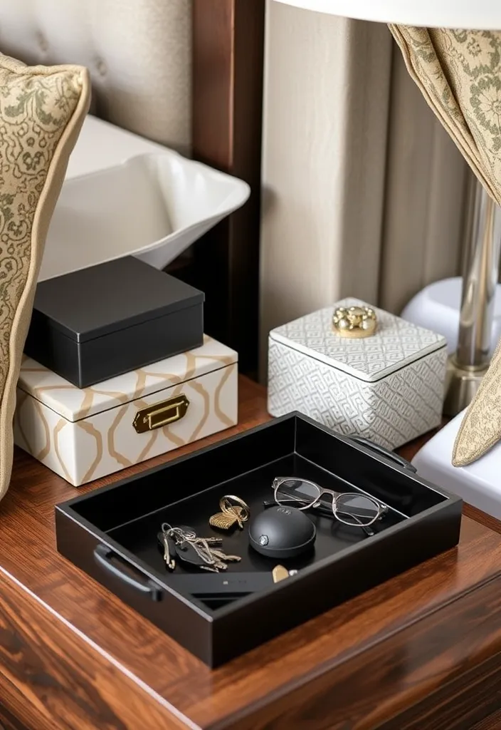 21 Genius Ways to Decorate Nightstands Like a Pro (Your Bedroom Will Thank You!) - 15. Innovative Storage Solutions