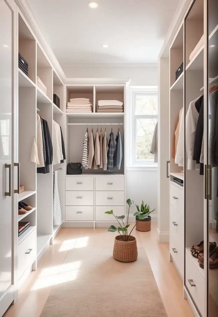 21 Glamorous Walk-In Closet Ideas That'll Make You Swoon! - 1. Chic Minimalist Haven