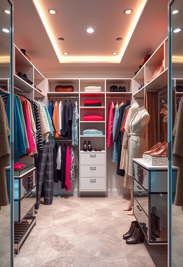 21 Glamorous Walk-In Closet Ideas That'll Make You Swoon! - 10. Personal Boutique Vibe