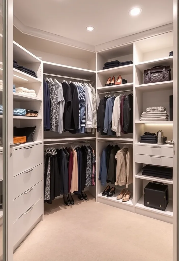 21 Glamorous Walk-In Closet Ideas That'll Make You Swoon! - 12. Customized Storage Solutions