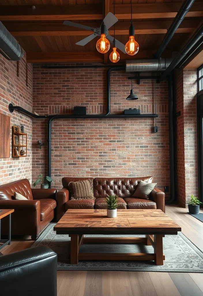 21 Luxury Living Rooms We Wouldn't Mind Living In - 11. Industrial Chic