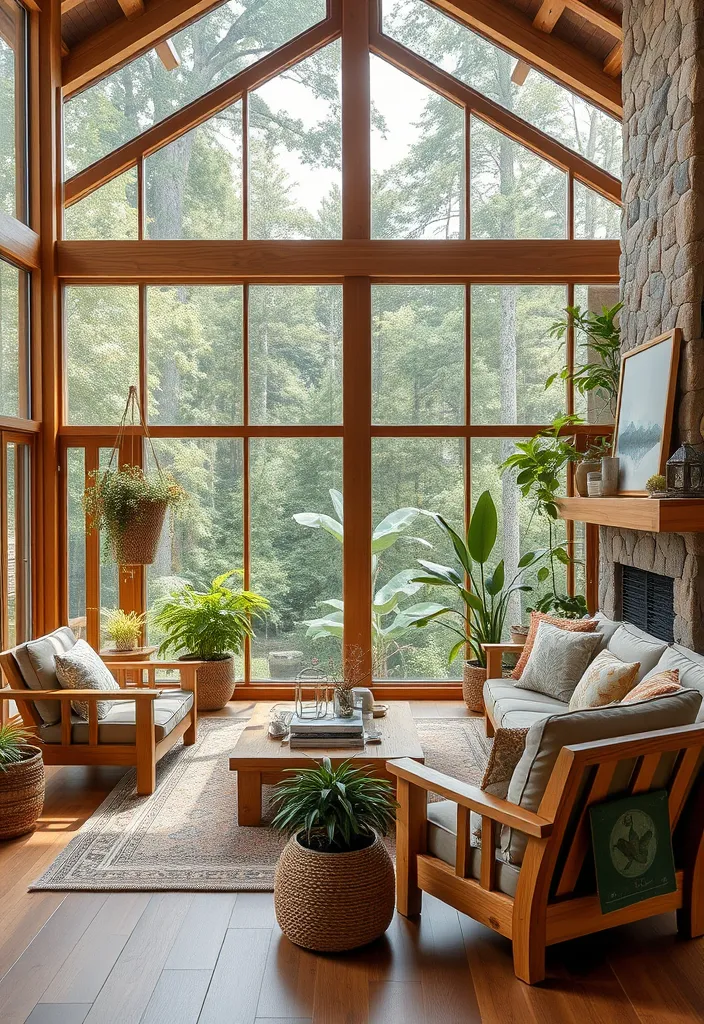 21 Luxury Living Rooms We Wouldn't Mind Living In - 15. Nature-Inspired