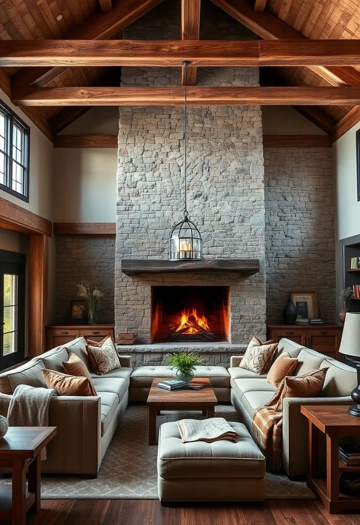 21 Luxury Living Rooms We Wouldn't Mind Living In - 3. Rustic Elegance