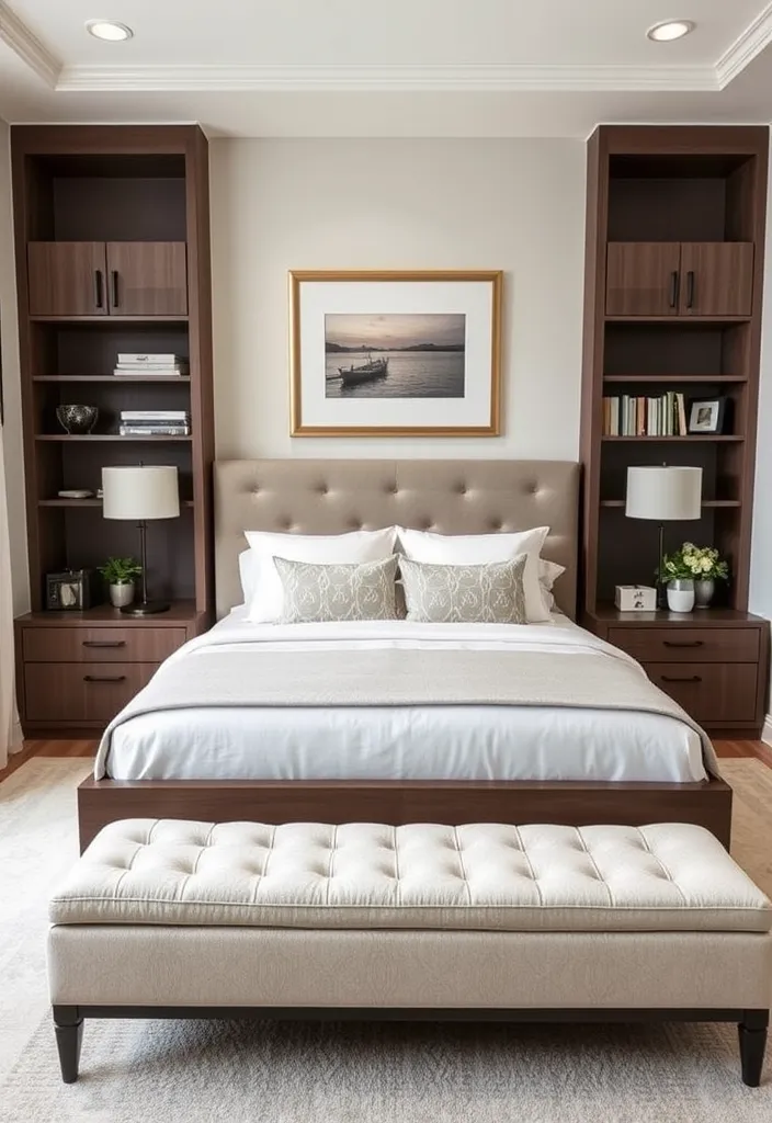 21 Master Bedroom Ideas: Create Your Sanctuary Like Never Before! - 19. Smart Storage Solutions