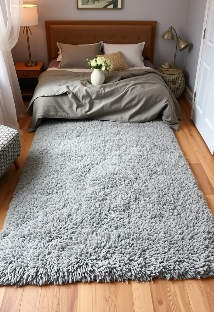 21 Modern Cozy Bedroom Decor Ideas That Will Make You Feel at Home Instantly! - 6. Plush Rugs