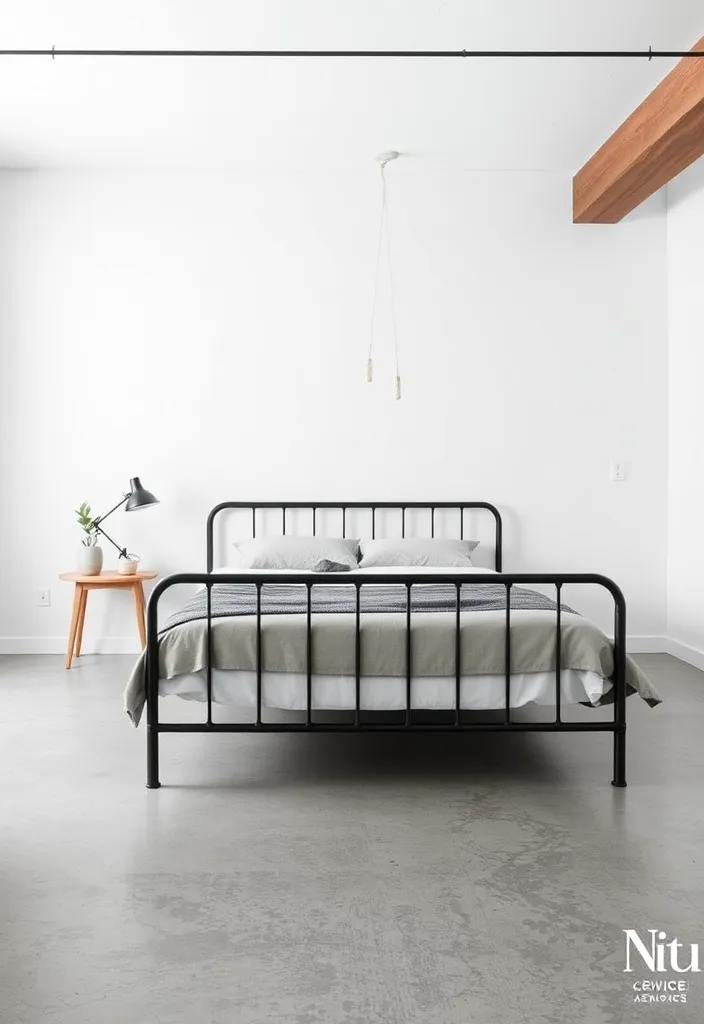 21 Modern Industrial Bedroom Ideas to Inspire Your Next Makeover! - 17. Minimalist Decor