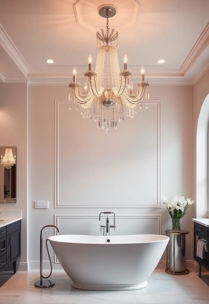 22 Bathroom Wall Decor Ideas That Will Transform Your Space! - 18. Unique Lighting Fixtures