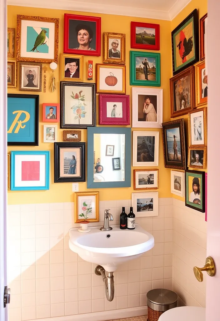 22 Bathroom Wall Decor Ideas That Will Transform Your Space! - 4. Gallery Wall