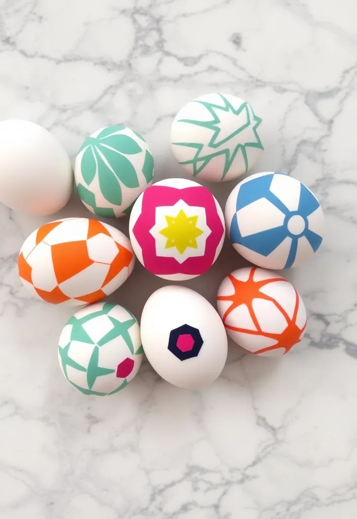 22 Creative Easter Egg Decorating Ideas to Try This Spring - 10. Geometric Patterns