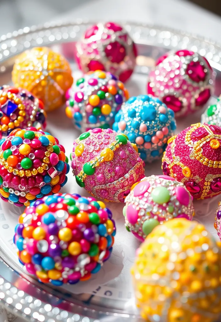 22 Creative Easter Egg Decorating Ideas to Try This Spring - 19. Beaded Eggs