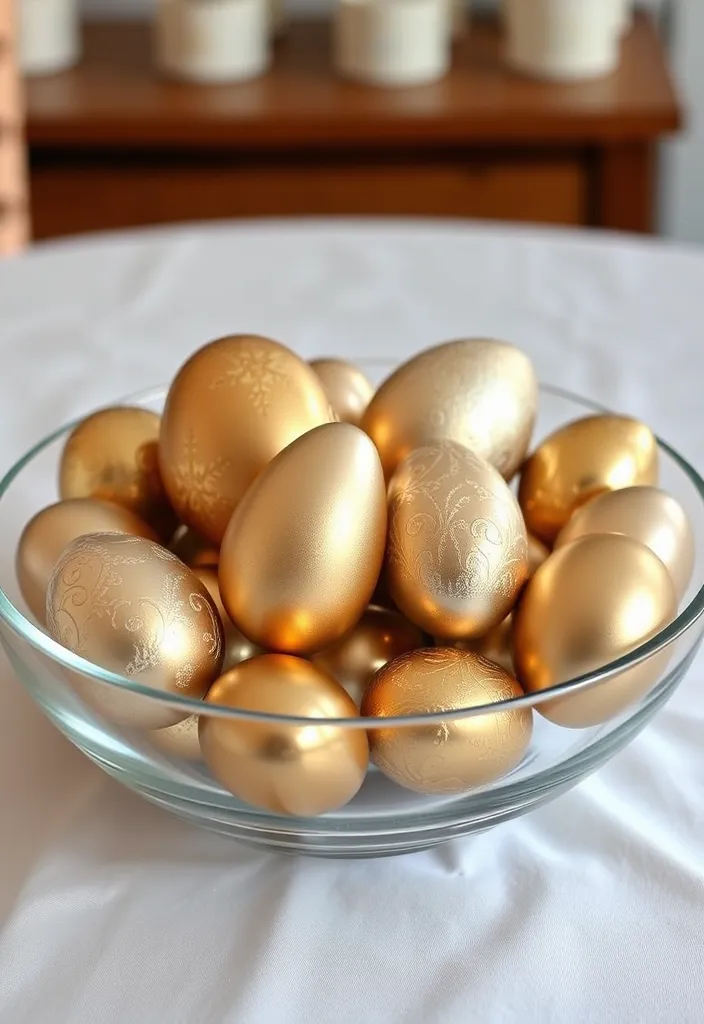 22 Creative Easter Egg Decorating Ideas to Try This Spring - 3. Metallic Accents