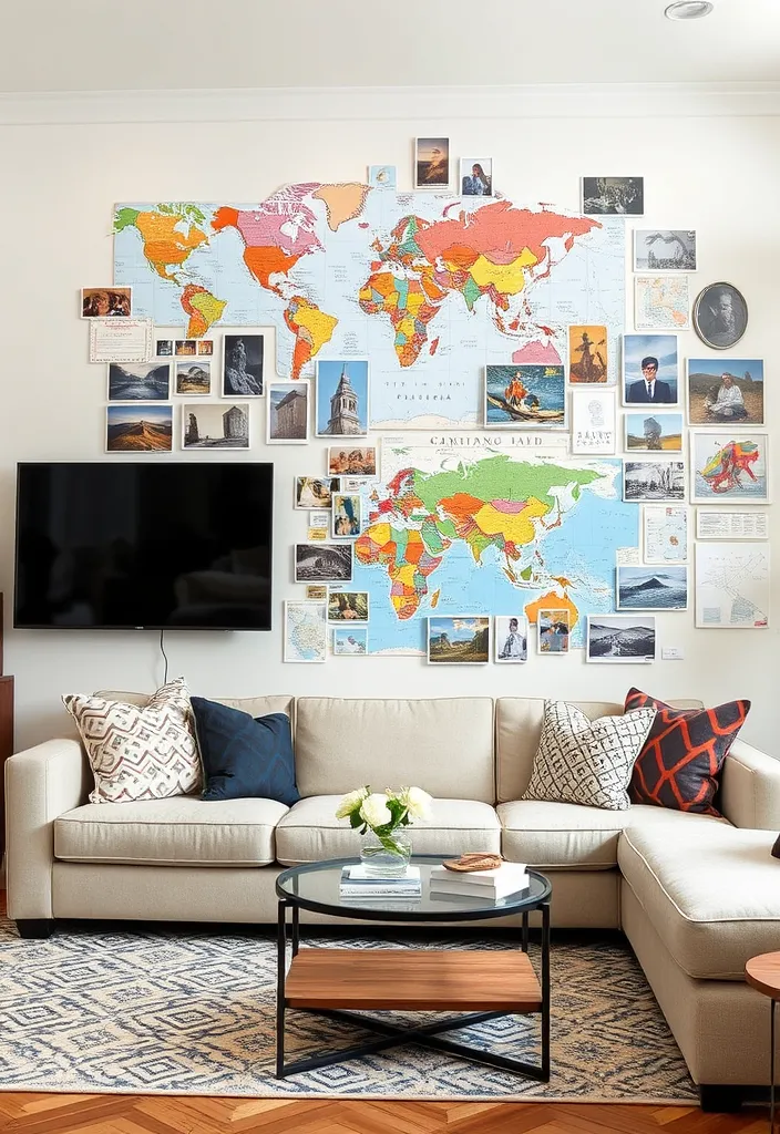 22 Creative Ideas For Decorating a Large Wall That Will Transform Your Space! - 13. Thematic Wall Decor