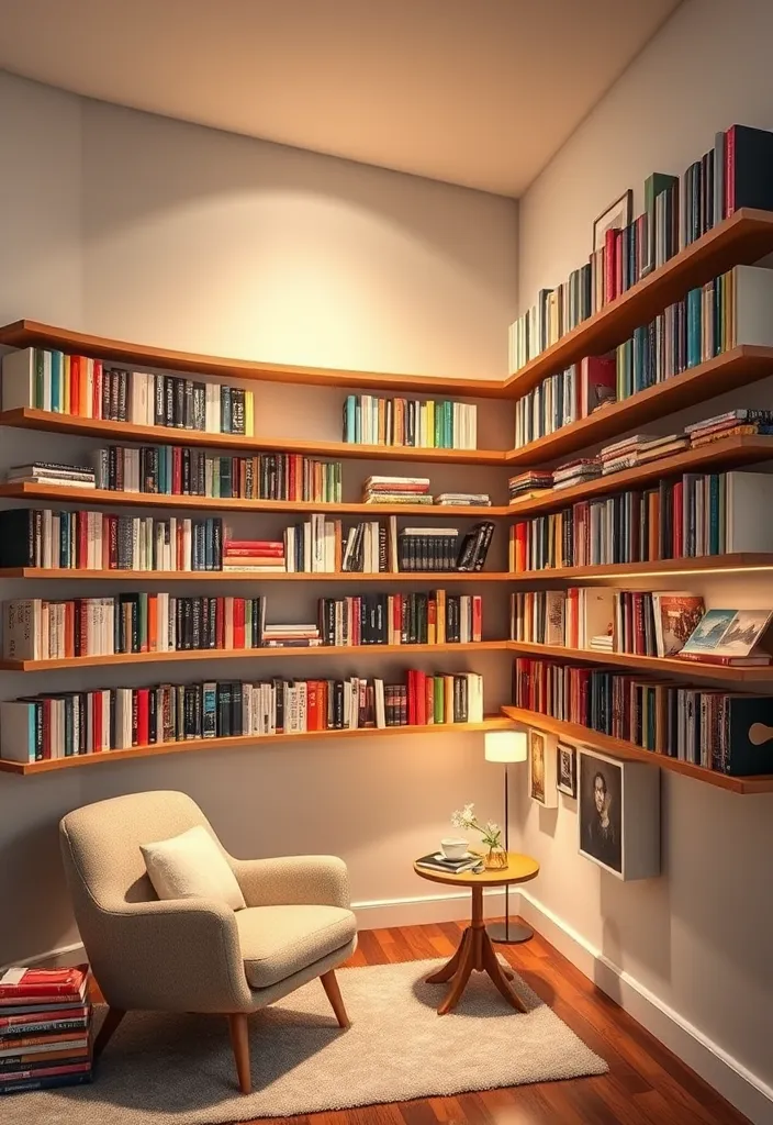 22 Creative Ideas For Decorating a Large Wall That Will Transform Your Space! - 20. Colorful Book Wall
