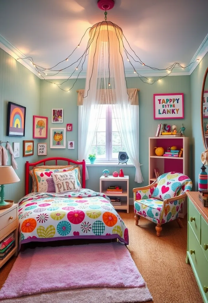 22 Eclectic Bedroom Ideas for Your Home Décor Style That Will Blow Your Mind! - 12. Whimsical Wonderland