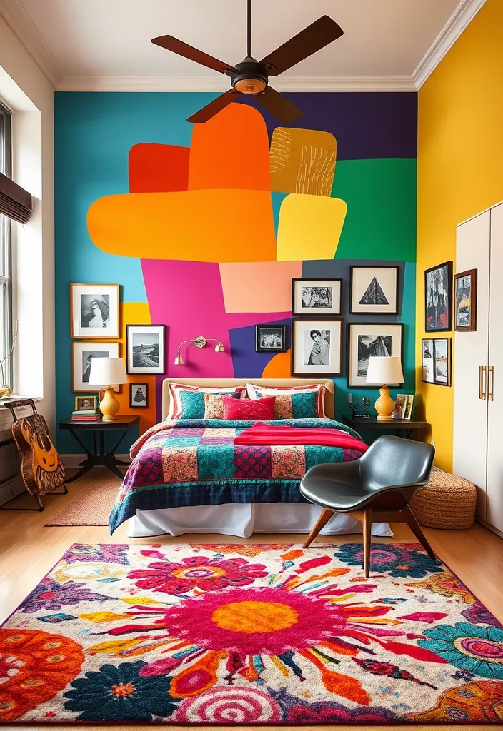 22 Eclectic Bedroom Ideas for Your Home Décor Style That Will Blow Your Mind! - 5. Artistic Expression