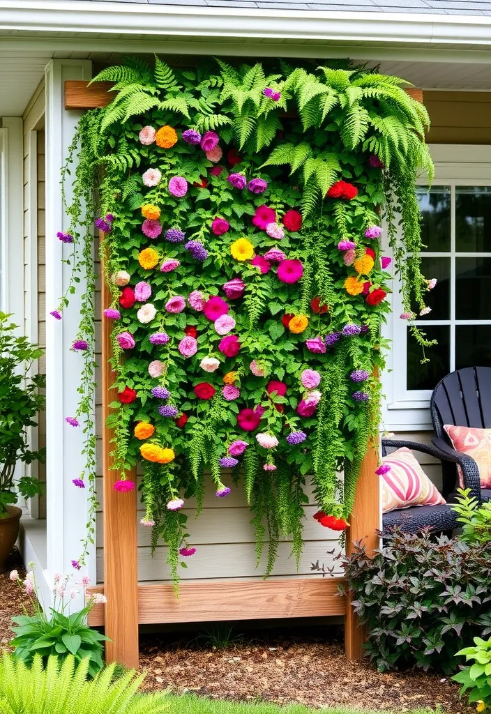 22 Front Yard Landscaping Ideas That'll Make Your Neighbors Green with Envy! - 9. Vertical Gardens