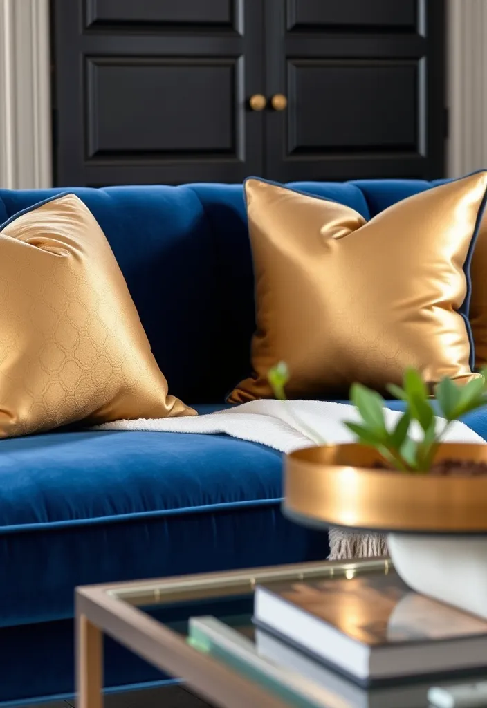 22 Glam Living Room Ideas to Dazzle and Inspire - 1. Luxurious Velvet Touch