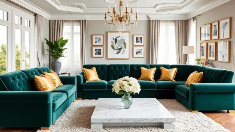 22 Glam Living Room Ideas to Dazzle and Inspire