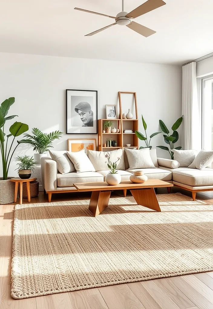 22 Modern Living Room Rugs That Will Leave Your Guests in Awe! - 11. Eco-Friendly Rugs for Sustainable Living