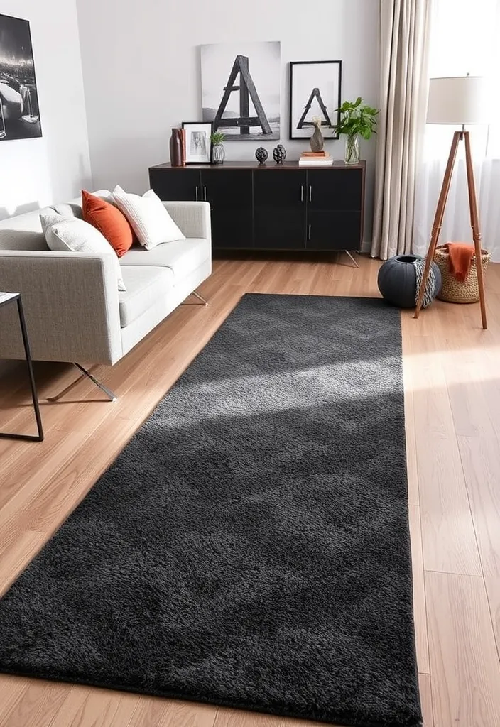 22 Modern Living Room Rugs That Will Leave Your Guests in Awe! - 18. Runners for Hallways and Beyond