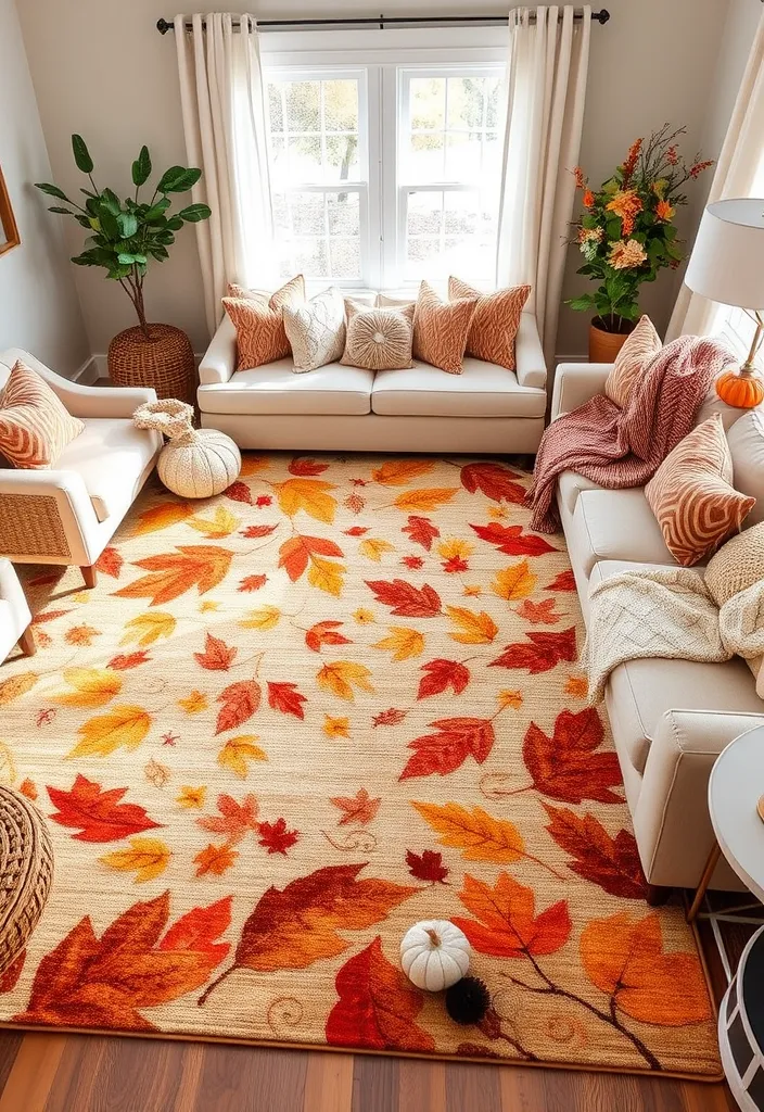 22 Modern Living Room Rugs That Will Leave Your Guests in Awe! - 20. Seasonal Rugs for Year-Round Change