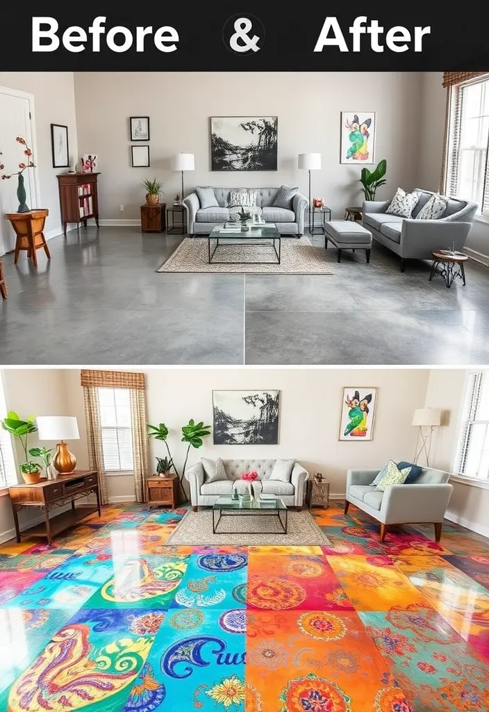 22 Stunning Concrete Floor Finish Ideas to Wow Your Guests (You Won't Believe #10!) - 4. Concrete Overlay for a Fresh Look