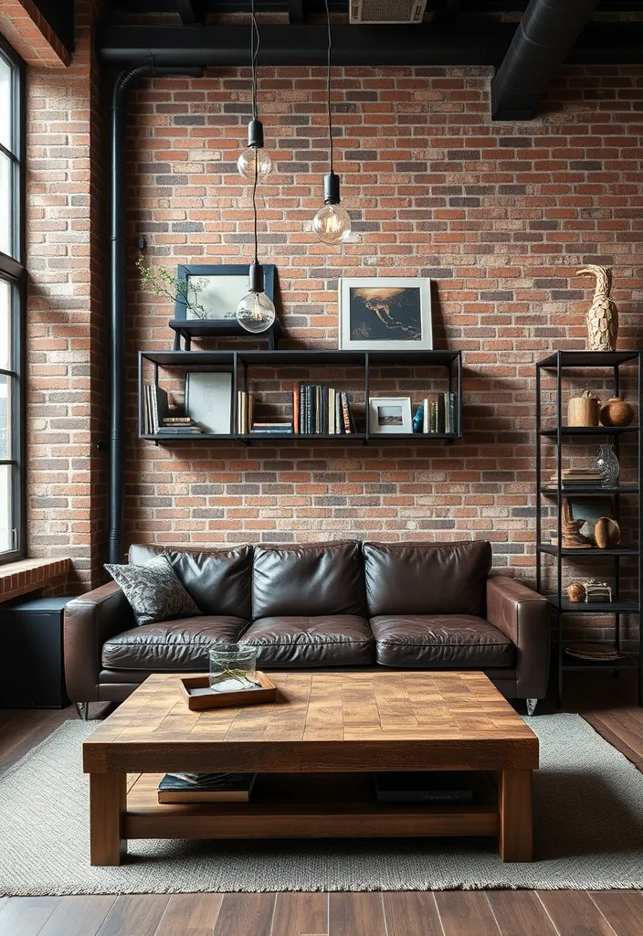 22 Stylish Townhouse Living Room Ideas That'll Inspire Your Next Makeover! - 3. Modern Industrial Chic