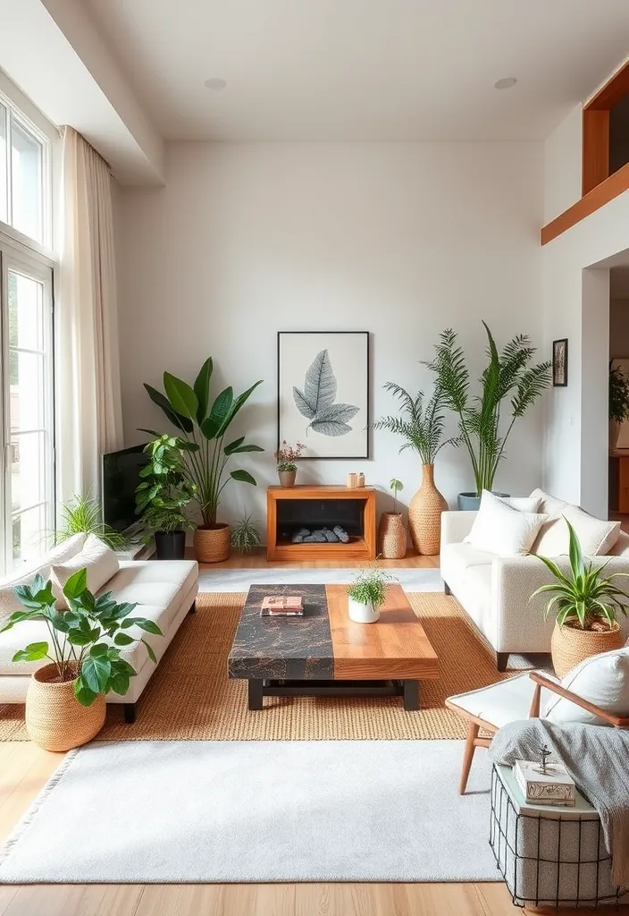 22 Stylish Townhouse Living Room Ideas That'll Inspire Your Next Makeover! - 8. Zen Retreat