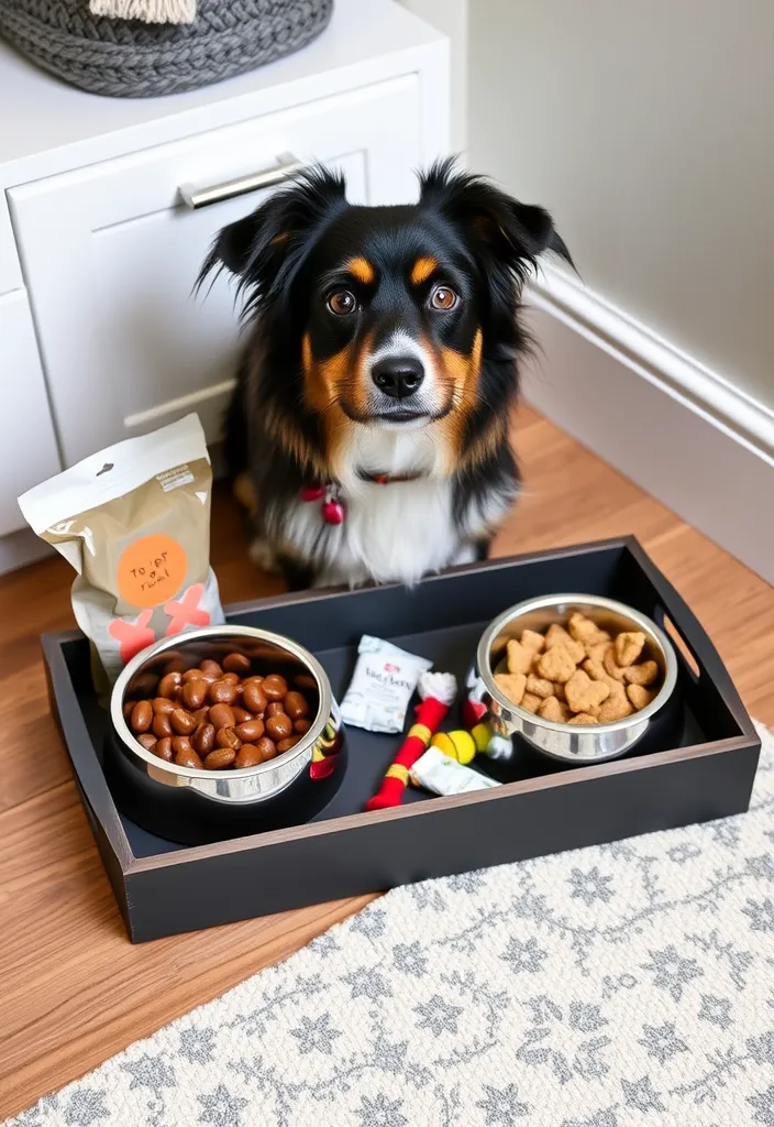 22 Versatile Tray Decor Ideas to Revitalize Any Room in Your Home - 14. Pet-Friendly Decor