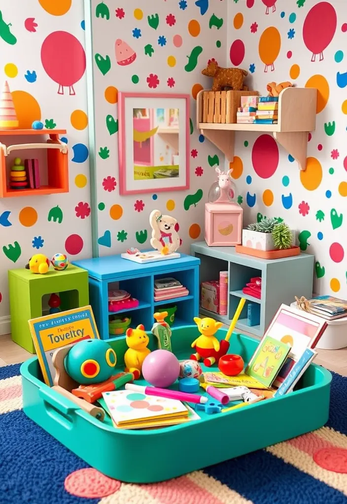 22 Versatile Tray Decor Ideas to Revitalize Any Room in Your Home - 8. Playful Children’s Room Decor