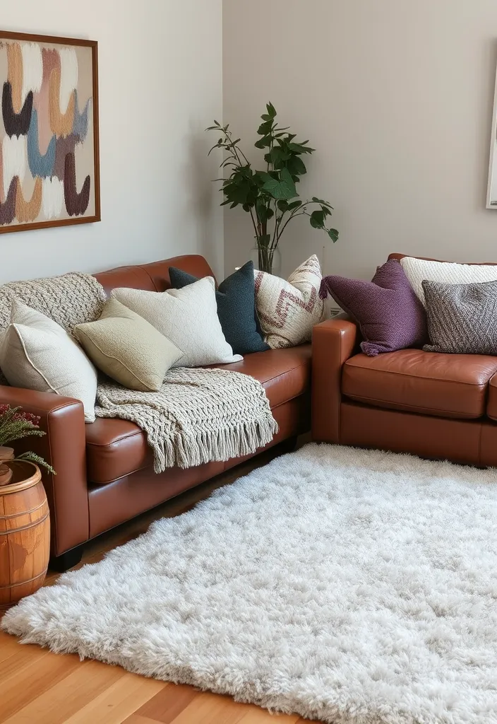 23 Earthy Living Room Ideas to Create a Cozy Escape You’ll Love! - 2. Layering Textures